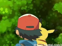 Pokemon Hentai - Jessie gegen Ash ... und Pikachu!