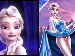 SekushiLover - DIsney Elsa vs Nackt Elsa